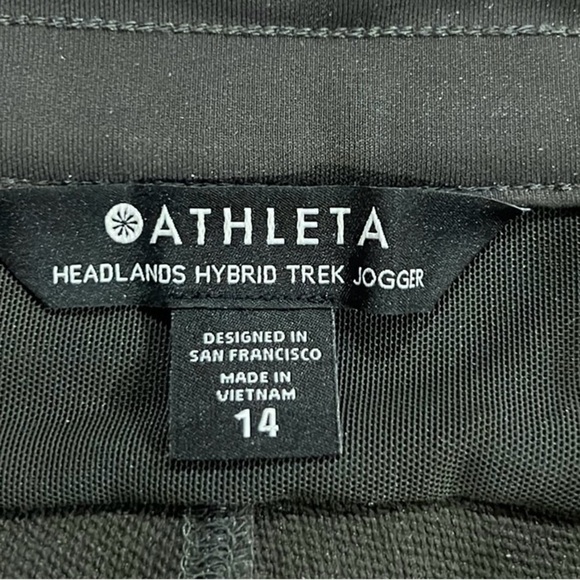 Athleta headlands hybrid trek jogger women’s grayish green size 14 - Picture 5 of 10